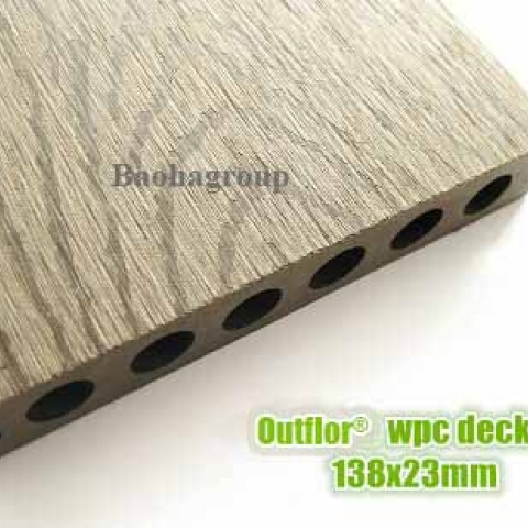 Sàn gỗ nhựa WPC ngoài trời tấm rỗng OBM120-19B